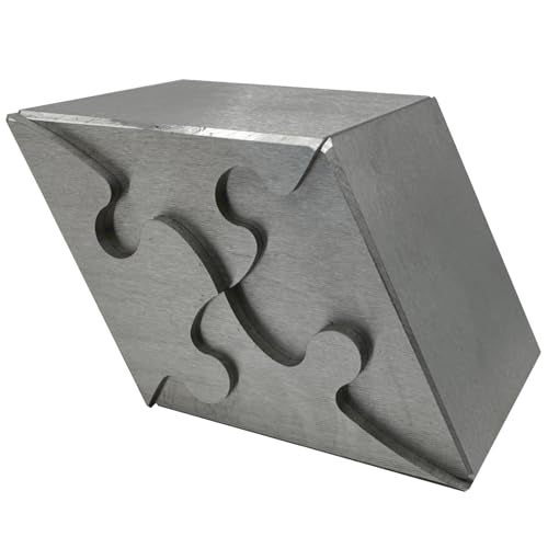 Heavenly Metals 4Piece Rhombus 3D Puzzle for Adults Stainless Steel Desk Toy and Fidget Zero Tolerance Wire EDM Cut Office Gift for Men Women - Image 1