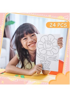 24 Pcs Painting Canvas for Kids Painting Canvas Panels, Art Canvas Painting Kit, 7.8 x 5.8 Inch Pre Printed Designs Pre Drawn Canvas Kit, for Kids Teenagers Acrylic Pouring Oil Water Color Gift - pzsku/ZD3B5E85308F90198CFFFZ/45/_/1716981209/18735a6e-8f65-48f9-b253-1dd351b50961