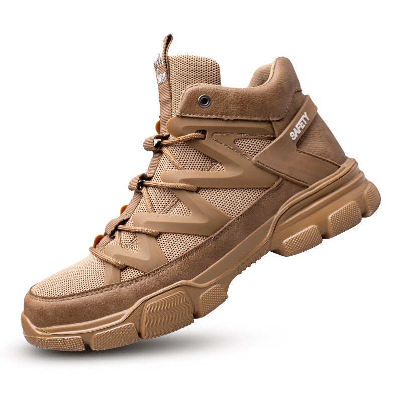 Protective Shoes Anbai Li Anti-Smashing Anti-Puncture Steel Toe Protective Shoes Lightweight Outdoor Mountaineering Safety Work Shoes - Image 1