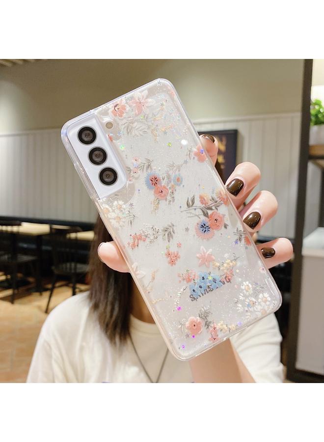 S-TOP Case For Samsung Galaxy A50 Fresh Small Floral Epoxy TPU Phone Case - Image 1