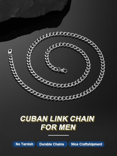 ChainsPro Stainless Chain Necklace for Men 24inch Curb Link Jewelry Mens Gifts - Image 2