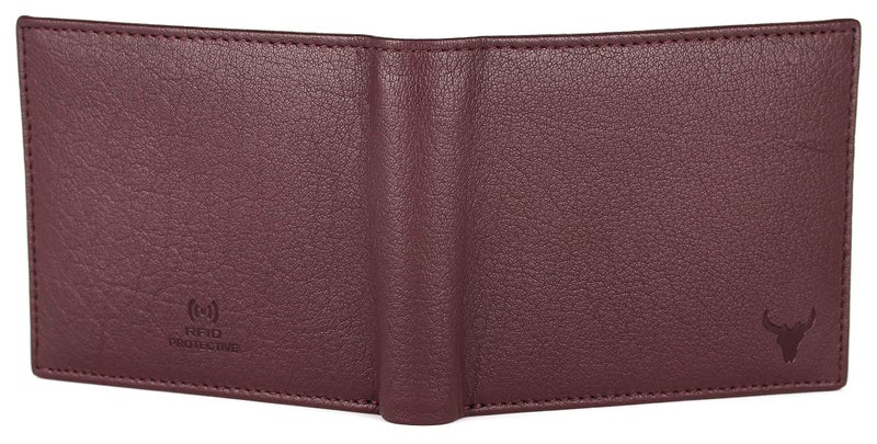 NAPA HIDE Leather Wallet for Men I Handcrafted I Credit/Debit Card Slots I 2 Currency Compartments I 2 Secret Compartments (Maroon) - Image 5