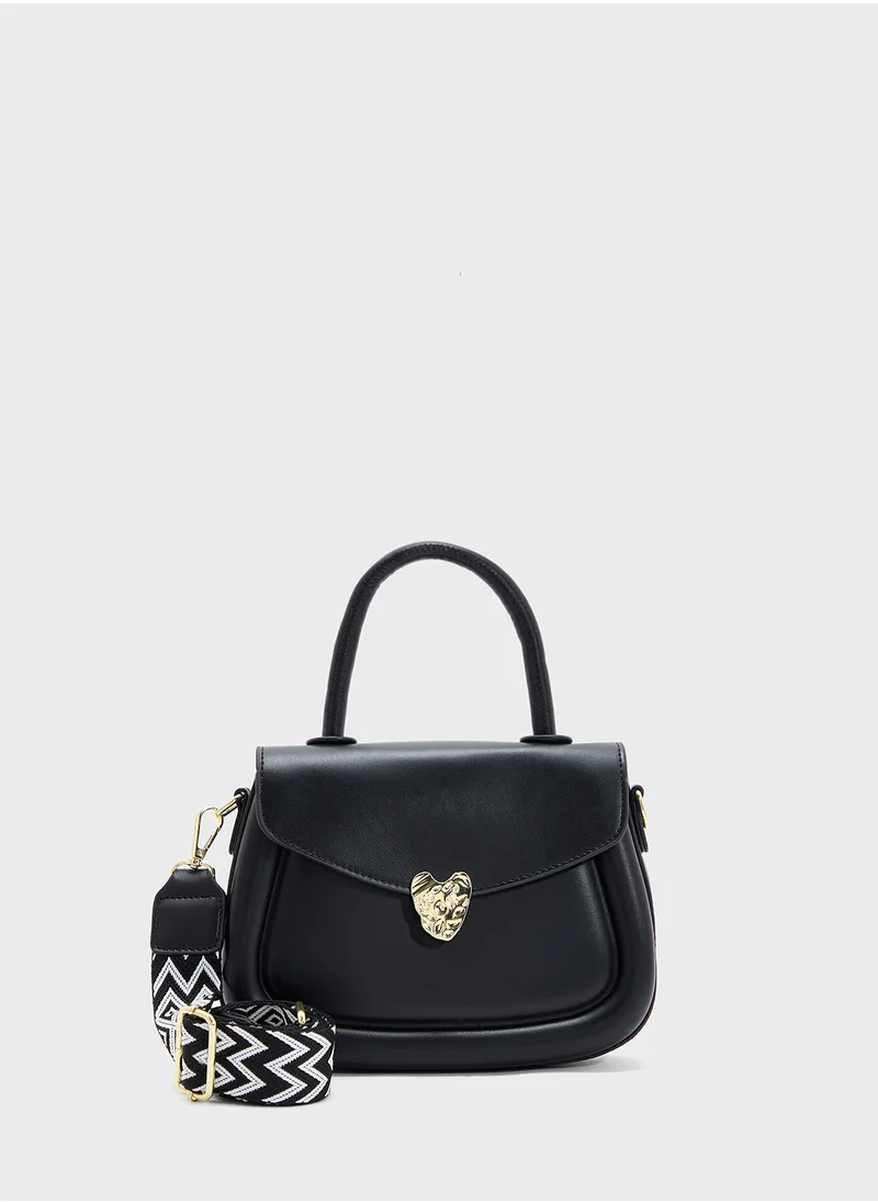 Ginger Heart Closure Satchel Bag