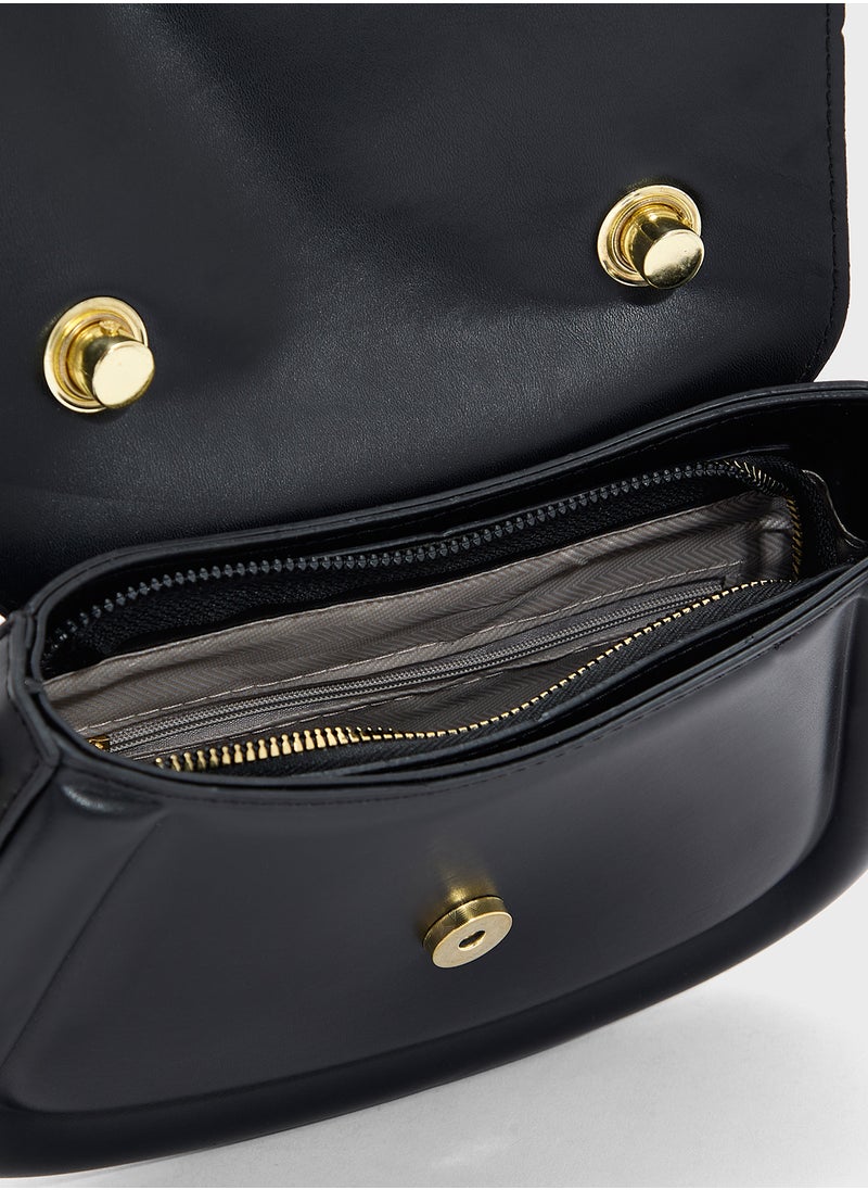Ginger - Heart Closure Satchel Bag - Image 1