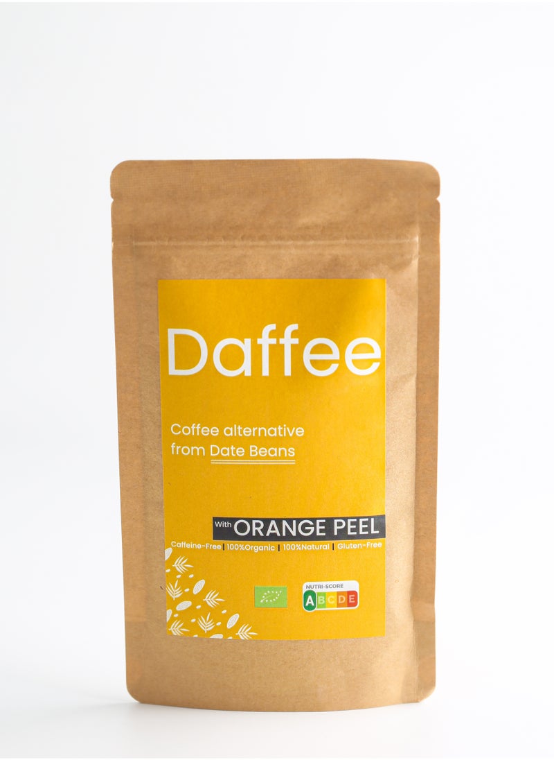 Daffee Decaf Coffee Alternative Made from Organic Date Beans with Orange peels -125g  - Image 1
