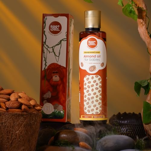 ROOT and SOIL Wood-Pressed Sweet Almond Oil — 200ml Refill Pack | Save More on Your Favourite | Baby Massage Oil | Wood-Pressed Pure Almond Oil | 0+ Months | No Preservatives | Phototherapy Support - Image 2