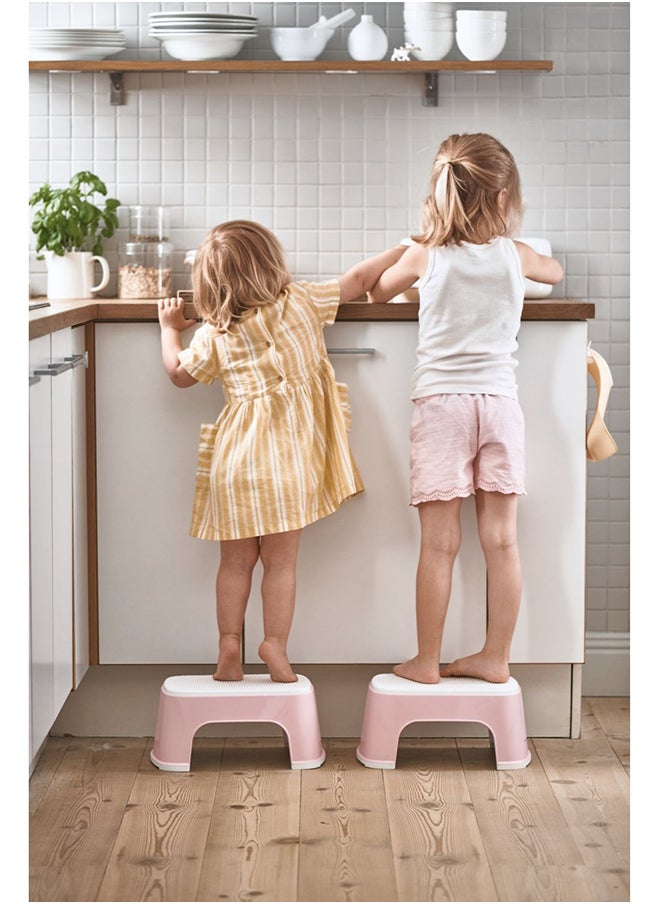 BABYBJORN Step Stool - Powder Pink/White  - Image 3