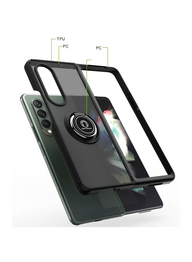 إيروريكس جراب لهاتف Samsung Galaxy Z Fold3 5G Q Shadow 1 Series TPU + جراب حامل من الكمبيوتر الشخصي - Image 3