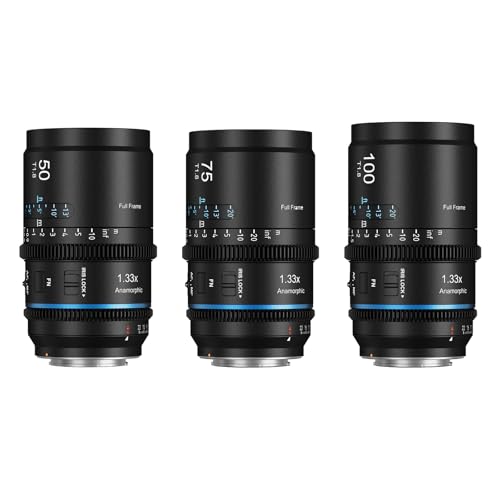 SIRUI Astra 133X Auto Focus Full Frame Anamorphic Cine Lens for E Mount Cameras FX Series A7R Series A9 Series 5075100mm Lens Kit Blue Flare - Image 1