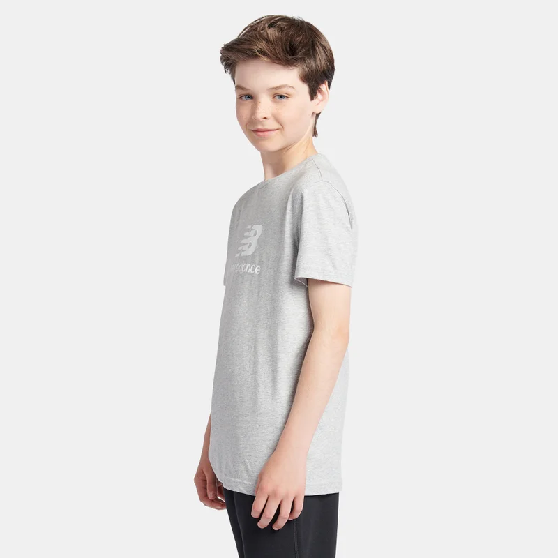 New Balance Kids' Jersey Stacked Logo T-Shirt