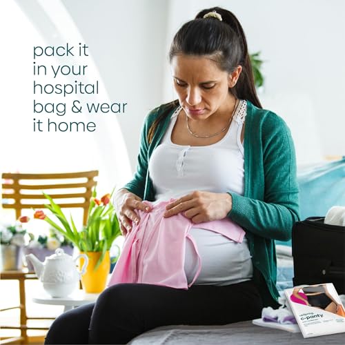 UpSpring Women Standard Shapewear High Waist,Postpartum Panties Underwear, Post Baby Panty, High Waist Tummy Control Panties for Women, Black, X-Large/XX-Large - Image 4