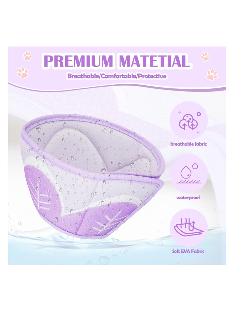 SYOSI - Soft Cat Cone Collar, to Stop Licking and Scratching, Cat Cone for Cats After Surgery for Small Medium Large Cats, Adjustable Recovery Elizabethan Collar for Cats, Kittens, Rabbits (Purple) - Image 1
