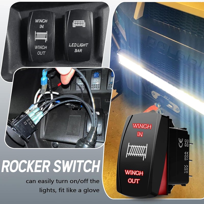Xislet Winch Rocker Switch for UTV ATV - Image 4