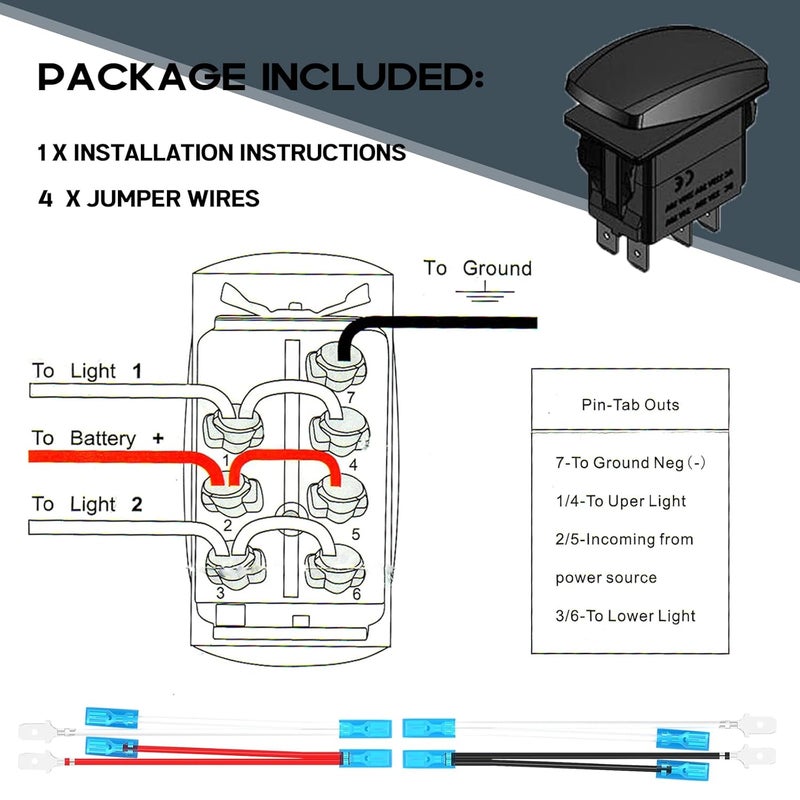 Xislet Winch Rocker Switch for UTV ATV - Image 5