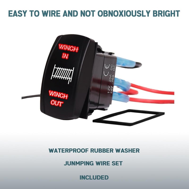 Xislet Winch Rocker Switch for UTV ATV - Image 3