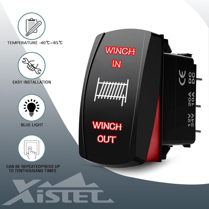 Xislet Winch Rocker Switch for UTV ATV - Image 2