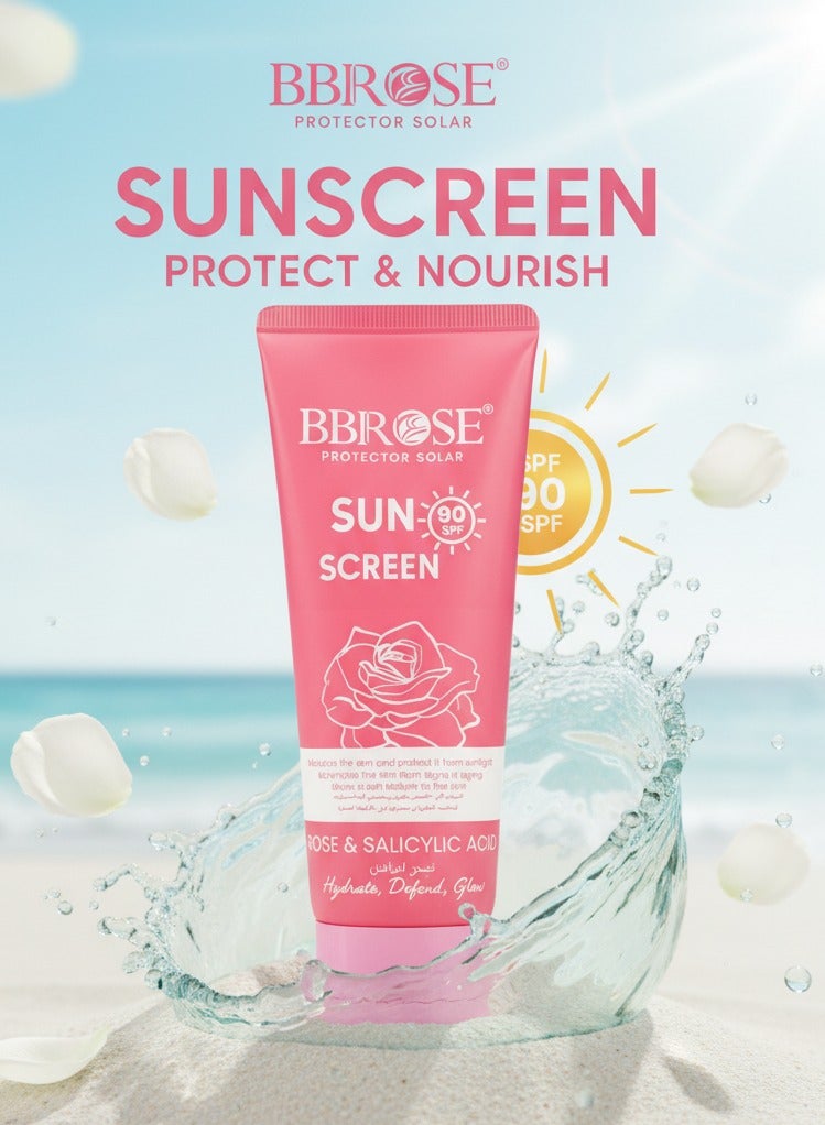 BBROSE Sunscreen SPF 90 – Rose & Salicylic Acid - Image 2