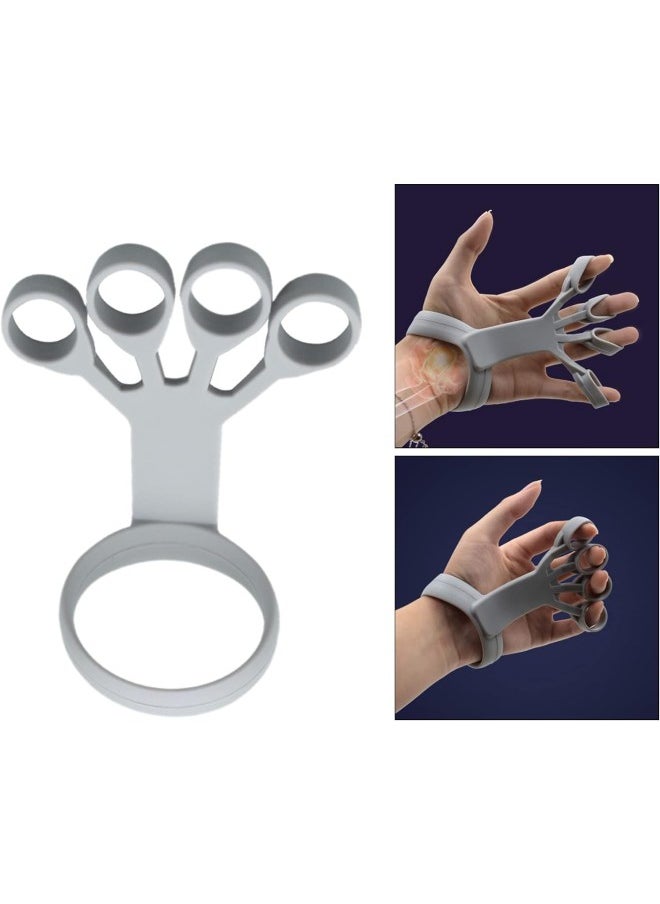 silvercnc Finger Stretcher Resistance Bands Extensor Exercise Gripper, Hand Finger Grip Strengthener for Forearm Guitar Finger Exercise Loop Band  - Image 4