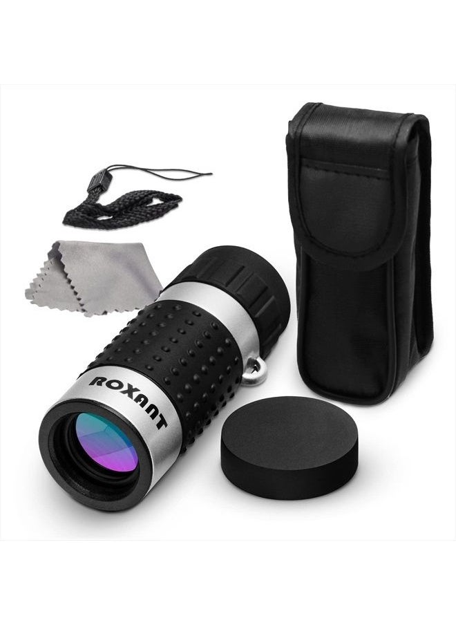ROXANT Roxant Monocular Telescope - High Definition Ultra Light Pocket Telescope - Includes Compact Monocular, Neck Strap & Cleaning Cloth, Monoculars for Adults, High Powered Handheld Telescope  - Image 1