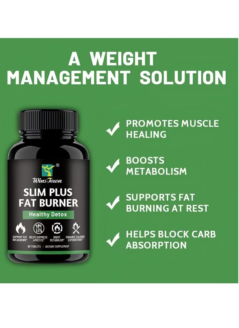 Physical Slim Plus Fat Burner Healthy Detox Dietary Supplement 60 Tablets