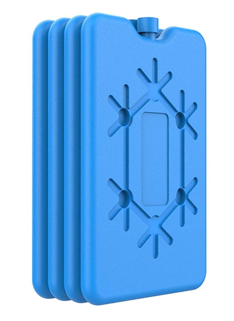 Reusable Ice Packs for Lunch Boxes, 4 Pack Ultra Thin Freezer Packs for Coolers, Lightweight Design for Work, School, Picnics, or Camping to Keep Food Fresh and Cool