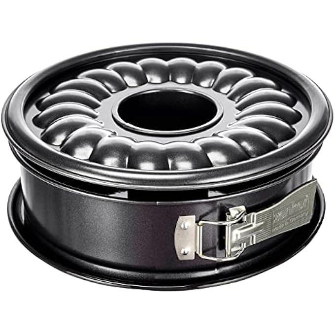 Zenker Deluxe Springform With Flat And Tubular Base Enamel BlackMetallic 26 Cm Diameter - Image 1