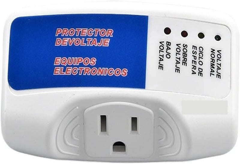 American Nine-Hole overvoltage and undervoltage Protector Socket 15A American Standard Three-Hole TV Refrigerator Appliance Surge Socket(Three Hole Protection Socket)