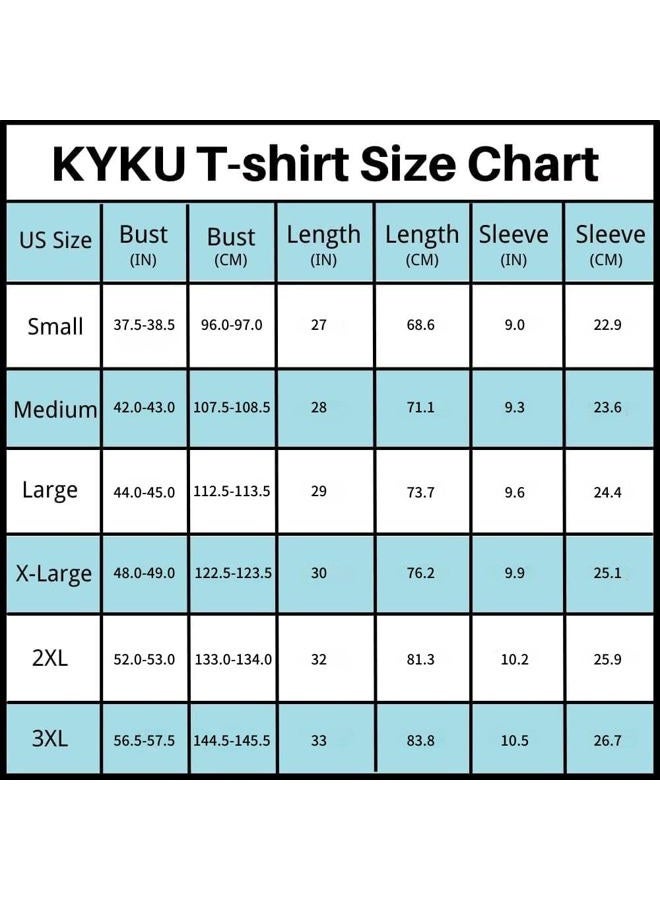 KYKU Men's Print Graphic T Shirt Short Sleeve Summer T-Shirt Novelty Casual Tee, 3d T Shirt, 3XL - Image 2