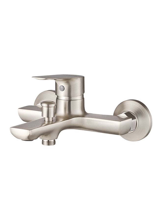 DANUBE HOME Milano Luxe Bayz Bath Shower Mixer - Brushed Nickel Sanitary Mixer Faucet for Bathroom - Durable Brass Construction - 10 Year Warranty