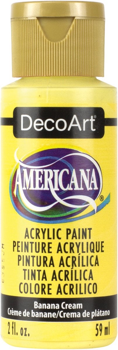 DecoArt Americana Acrylic Paint 2Ounce Banana Cream