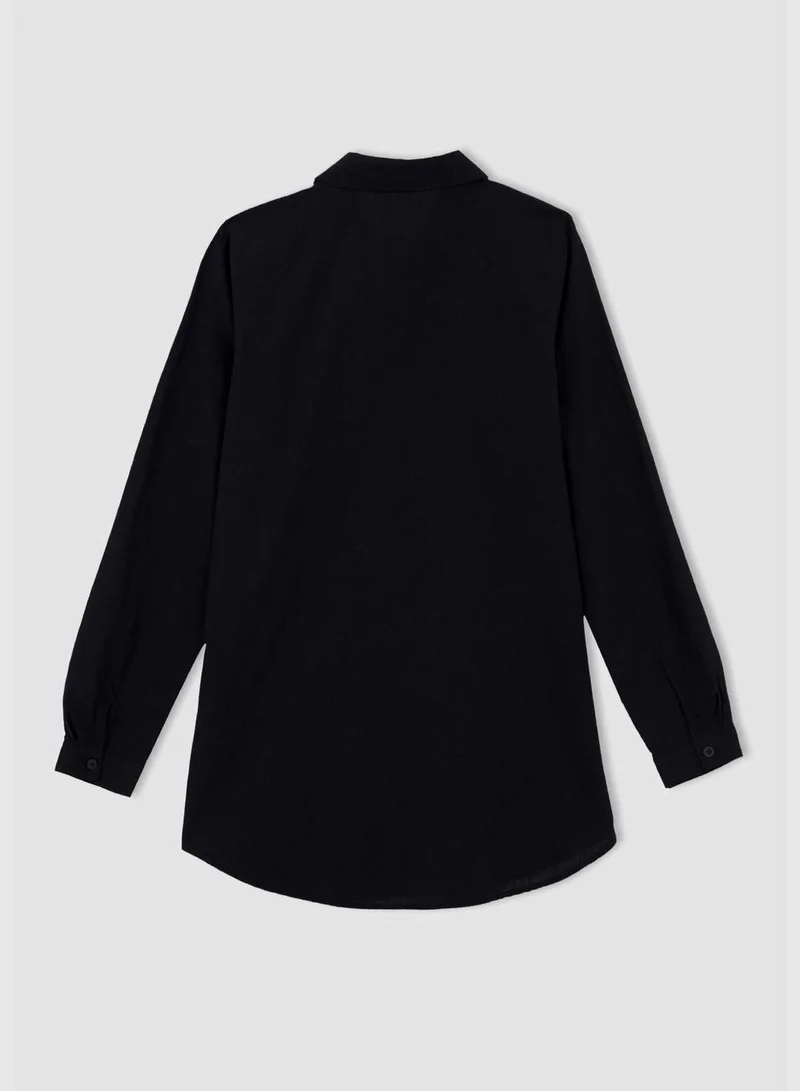 ديفاكتو Woman Woven Long Sleeve Tunic