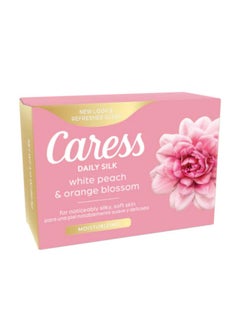 Caress Caress Beauty Bar Soap For Noticeably Silky Soft Skin Daily Silk Extract and Floral Oil Essence 3.15 oz 3 Bars  - Image 2