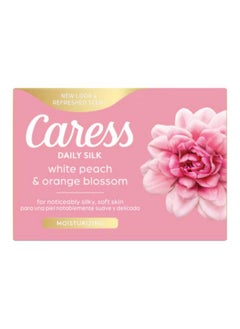 Caress Caress Beauty Bar Soap For Noticeably Silky Soft Skin Daily Silk Extract and Floral Oil Essence 3.15 oz 3 Bars  - Image 1