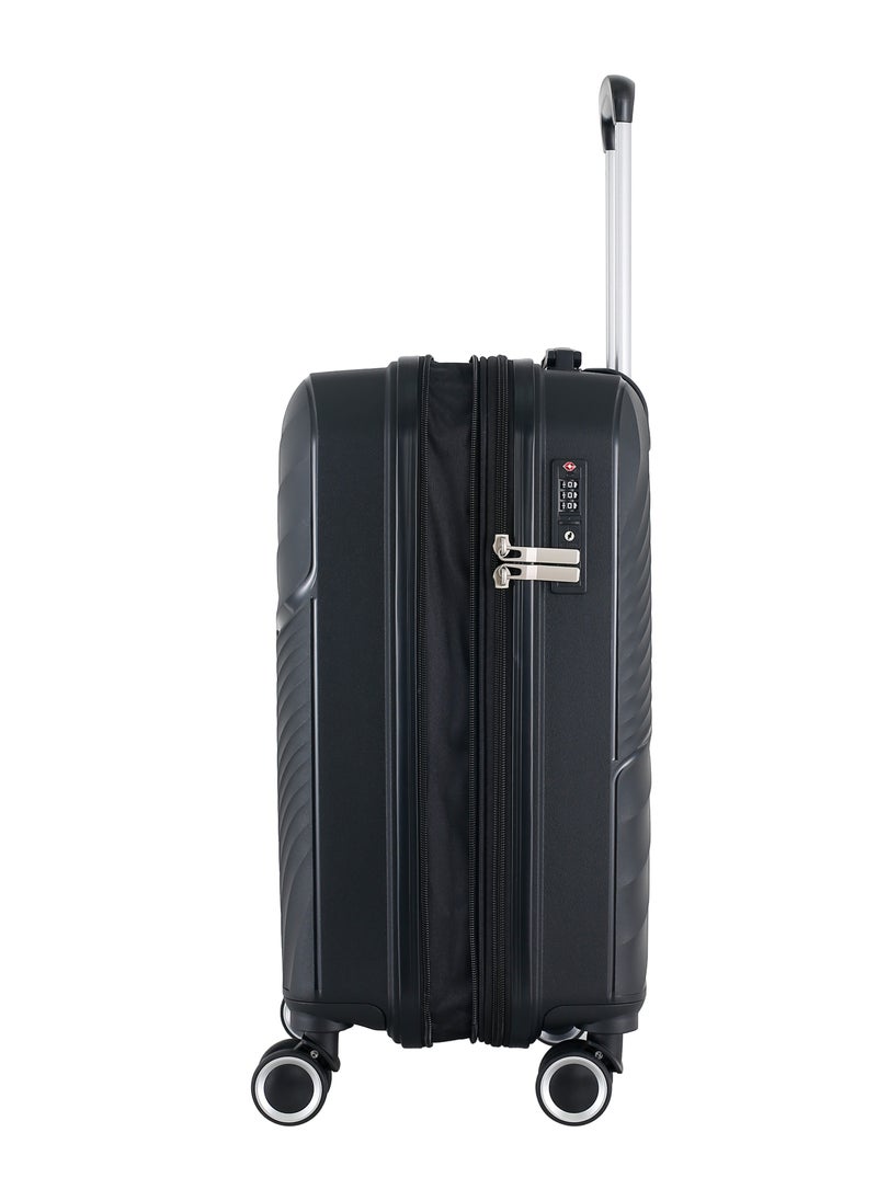 H.T H.T Luggage Bag, Hard Case Polypropylene (PP) Material, 8x360 Degree Rotation Spinner Wheels, Matching Color Suitcases, Expandable Trolley Bag, Telescopic Handle, TSA Lock, SKU 13504  - Image 4