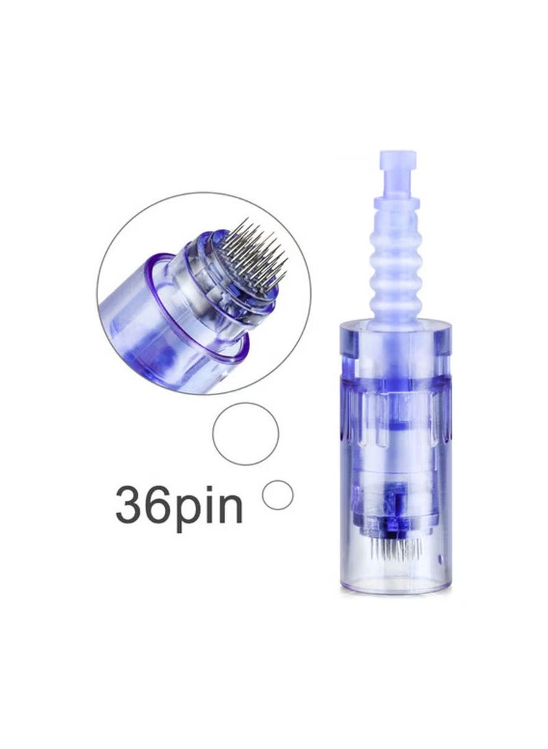 دكتور بن عبوة خراطيش ديرما ألتيما A6 قابلة للاستبدال المزوّدة بـ 36 دبوسًا مكونة من 25 قطعة أزرق 8سم - Image 4