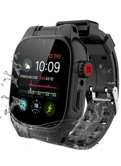 Y&D Waterproof Case for Apple Watch Series 7 45mm, 360 Full-Body Protective with Screen Protector, Shockproof Dustproof 45mm 7, Black  - Image 1