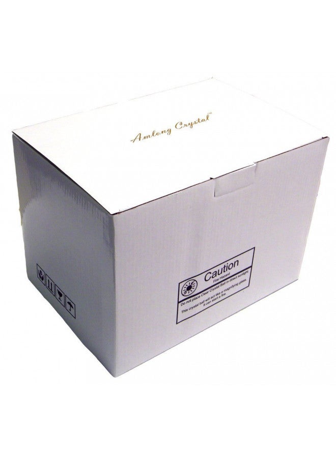 Amlong Crystal Meditation Divnation Sphere Feng Shui Crystal Ball, Lensball, Decorative Ball with Wooden Stand and Gift Box, Clear, 4.2 inch (110mm) Diameter - Image 4