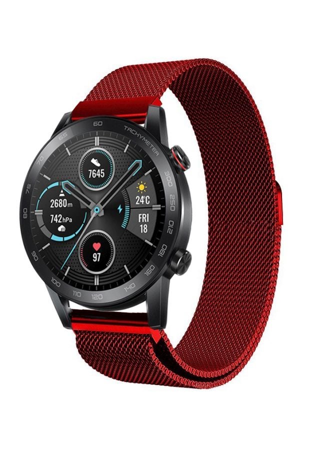 بيرفيي سوار بديل لساعة هواوي هونر ماجيك 2 مقاس 46 مم أحمر - Image 2