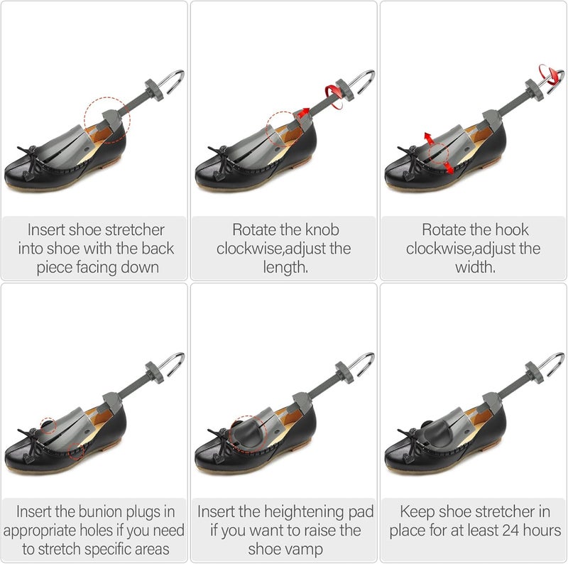 Miserwe Shoe Stretcher with Carrying Bag Professional Adjustable Shoe Stretcher for Men and Women - Image 4