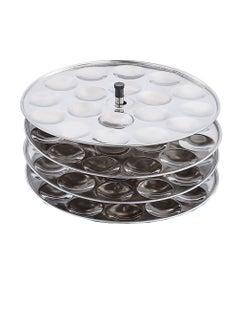 Expresso Expresso Idli Plate (4 Plate / 16 Idli) Stainless Steel for Idli Maker Pot 