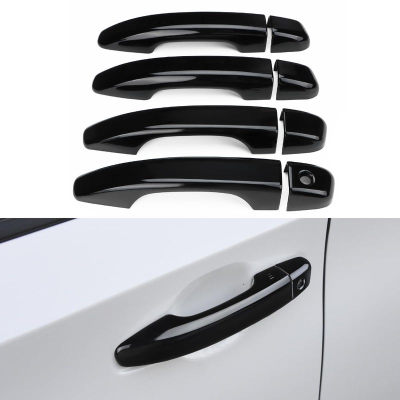 DLOVEG Car Door Handle Cover Compatible for 2018 2019 2020 2021 2022 Honda Accord Accessories Door Handle Protector Glossy Black (Without Keyless Entry Holes) - Image 1