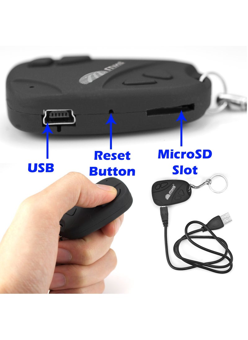 m mhb m mhb New Spy Keychain Camera AudioVideo Recording Series 1 Indoor Outdoor use HD Sound Quality 32GB Memory Supportable with inbuilt Rechargeable Battery  - Image 2