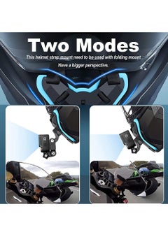 AROAQ Helmet Mount for GoPro, Motor Bike Cycle Helmet Chin Mount Strap Stand Action Camera Accessories Compatible with GoPro Hero Black  - Image 2