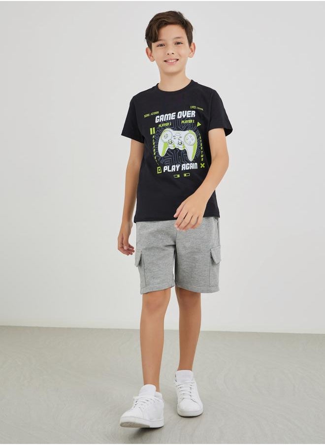 Styli Styli Graphic Print Round Neck T-Shirt  - Image 2