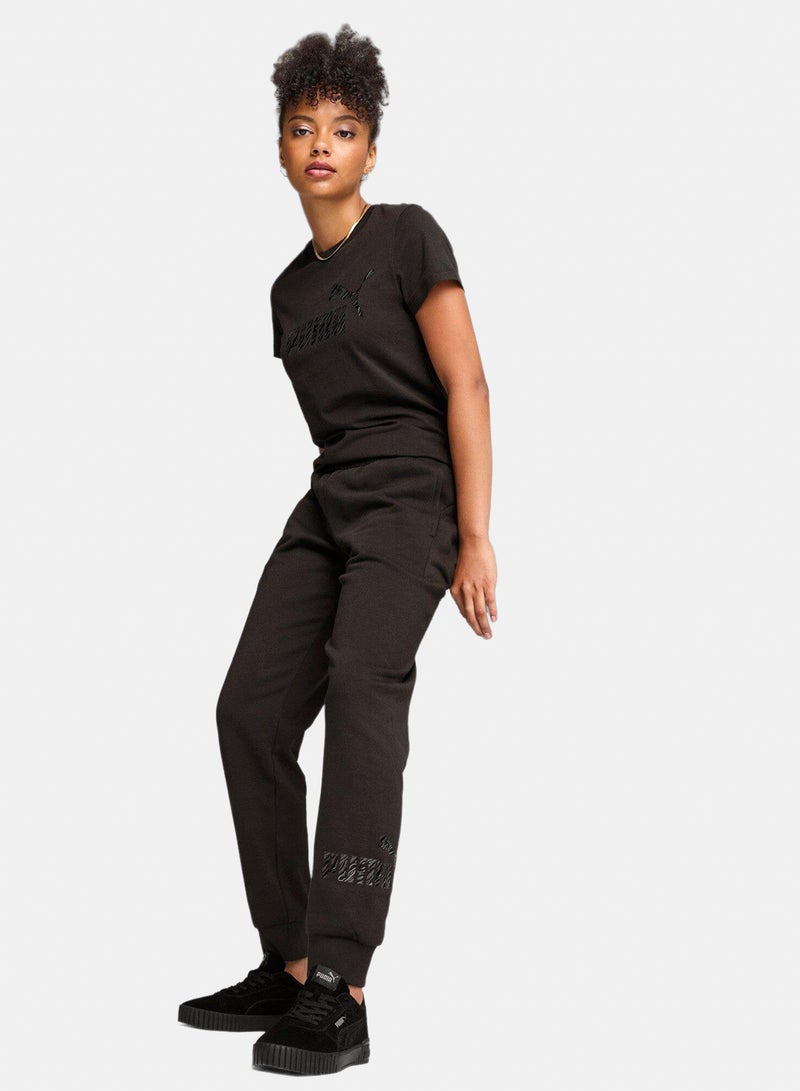 PUMA ESS+ ANIMAL Pants FL - Image 1