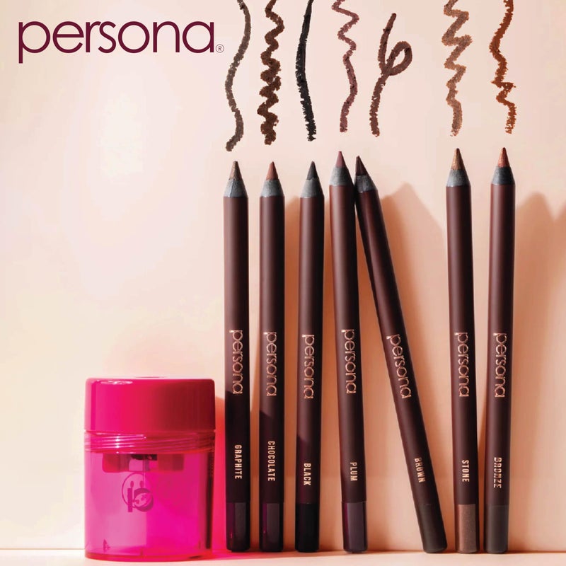 PERSONA 24HR Black Waterproof Eyeliner Pencil | Creamy, Smudgeable Pencil for Lash Line & Waterline | All-Day to All-Night Wear | Vegan, Cruelty-Free, Paraben-Free | Made in USA - Image 3