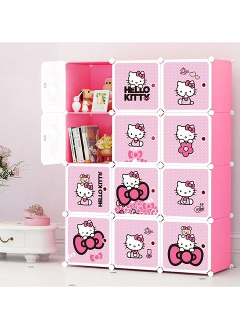 Hello'Kitty 12 Cubes Cabinet wardrobe storage space saver organizer