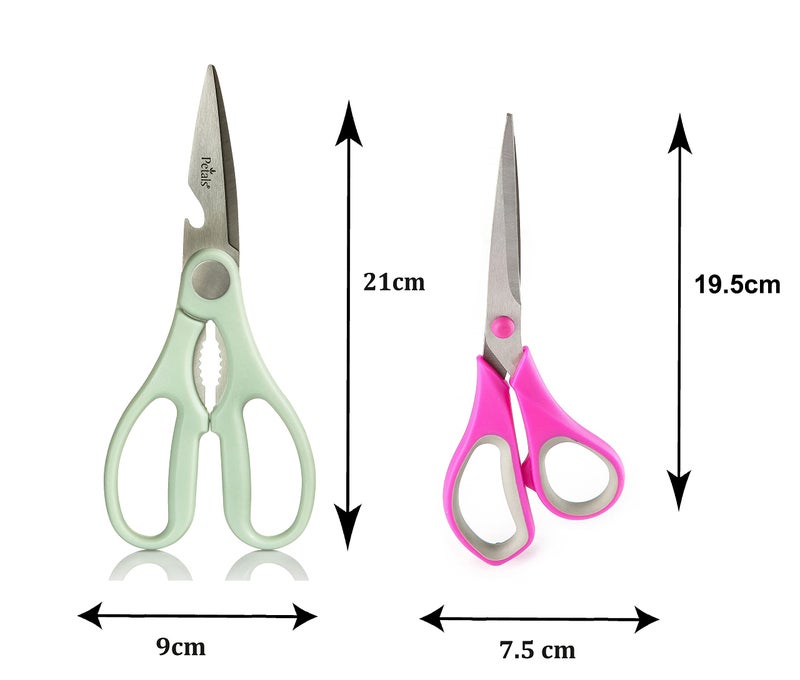 Petals Multipurpose Kitchen and Household Scissor/Scissors Pack of 2 - Image 2