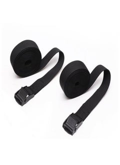 Oasisgalore 2Pcs Straps Multi-functional Straps Zinc Alloy Buckles Cargo Straps Luggage Rack Fixation Packing Belt and Tightening Straps  - Image 1