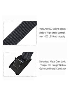Oasisgalore 2Pcs Straps Multi-functional Straps Zinc Alloy Buckles Cargo Straps Luggage Rack Fixation Packing Belt and Tightening Straps  - Image 4